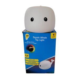 Squish Whale LED Tap Light - Soft Silicone Material